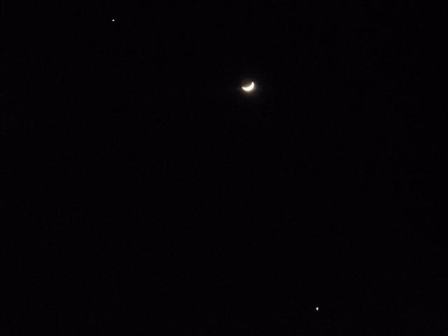 Luna, Venere e Giove - 24 febbraio 2012